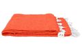 Open Road Goods Handmade Solid Color Yoga Blanket - Thick Mexican Blanket or Throw - Made for Yoga! (Tangerine Blanket)