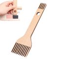 Wooden Weaving Loom Comb，Weaving Loom Comb Double Ended Wooden Loom Comb Fringe Comb Braided Tools Handcraft Tapestry Rug for Woven Making Crafts Weaving Tools for Knitting