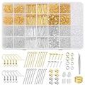 3480Pcs Earring Making Supplies Kit with Hooks, Pins, Jump Rings, Backs, Posts and Earring Making Findings for Jewelry Supplies and Repair, Gift for Women