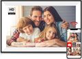 Frameo Digital Picture Frame 10.1 Inch with 32GB Storage, Frameo Digital Frame WiFi, HD IPS Touch Screen, Support Max 128GB SD Card, Digital Picture Frames Load from Phone for Mom