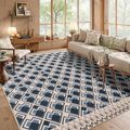 DSKOGYEM Area Rugs 8x10 for Living Room - Soft Washable Geometric Rugs Ultra-Thick Non-Shedding Modern Bedroom Rug, Stain Resistant Throw Rug Large Carpet for Dining Room, Yellow/Gray/Black