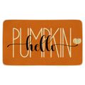 JWXCBIM Hello Pumpkin Fall Decor Doormat, Seasonal Autumn Decorative Indoor Outdoor Non-Slip Floor Mat for Home Entrance, Outside Entry, Patio 17x30 Inches Orange