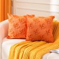 Orange Maple Leaf Fall Throw Pillow Covers 18